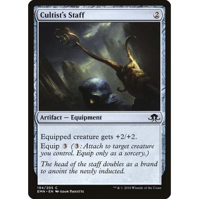 Magic: The Gathering Cultist's Staff (194) Lightly Played