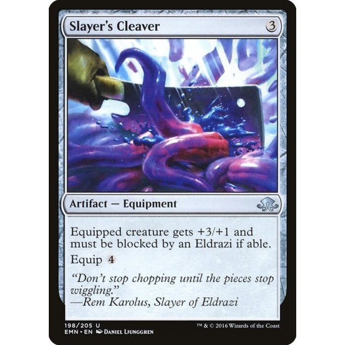 Magic: The Gathering Slayer's Cleaver (198) Lightly Played