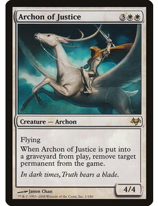 Magic: The Gathering Archon of Justice (001) Moderately Played