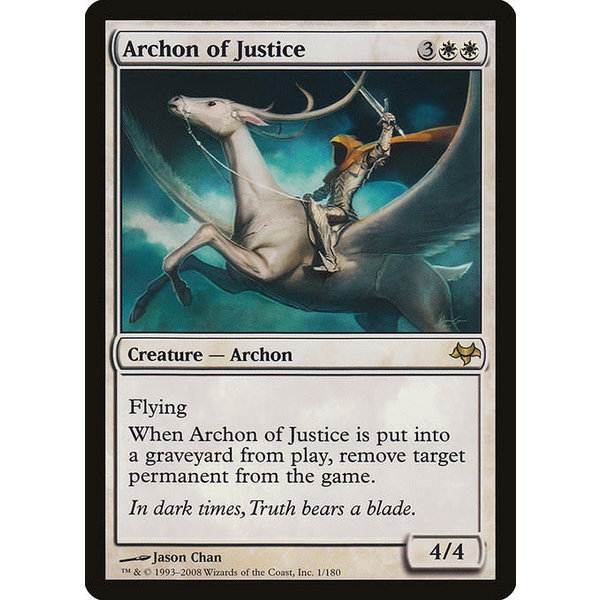 Magic: The Gathering Archon of Justice (001) Moderately Played