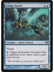 Magic: The Gathering Indigo Faerie (024) Moderately Played