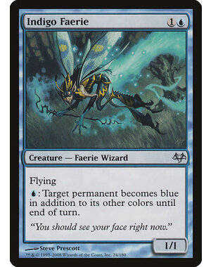 Magic: The Gathering Indigo Faerie (024) Moderately Played
