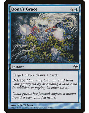 Magic: The Gathering Oona's Grace (027) Moderately Played