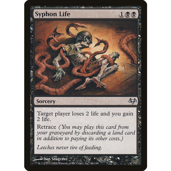 Magic: The Gathering Syphon Life (046) Moderately Played