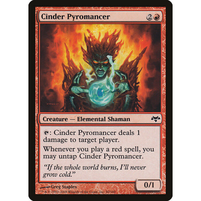 Magic: The Gathering Cinder Pyromancer (050) Moderately Played
