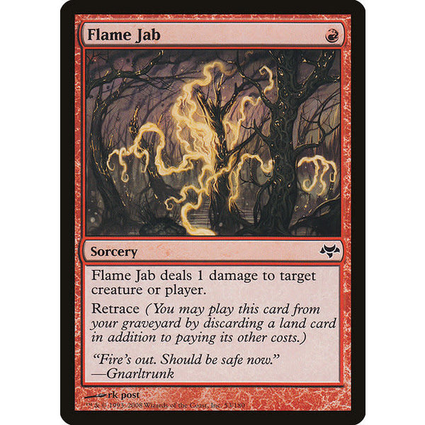 Magic: The Gathering Flame Jab (053) Moderately Played