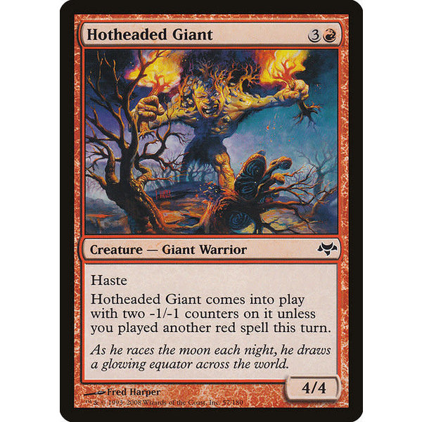 Magic: The Gathering Hotheaded Giant (057) Moderately Played