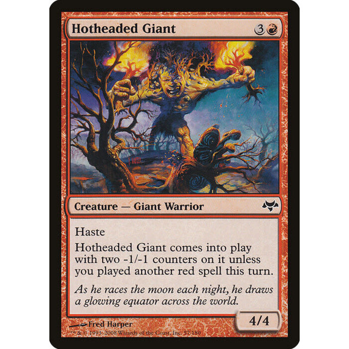 Magic: The Gathering Hotheaded Giant (057) Moderately Played