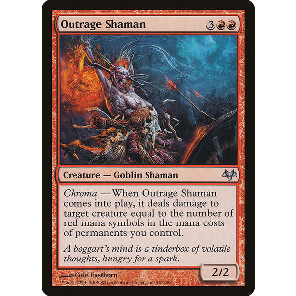 Magic: The Gathering Outrage Shaman (059) Moderately Played