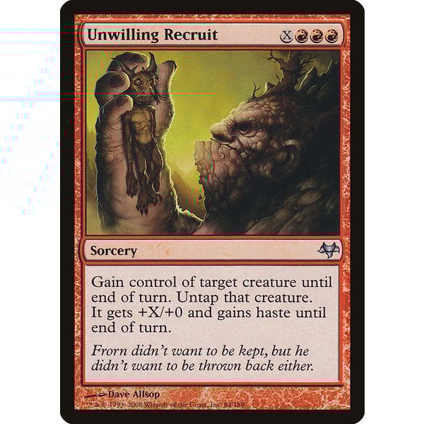 Magic: The Gathering Unwilling Recruit (064) Moderately Played Foil