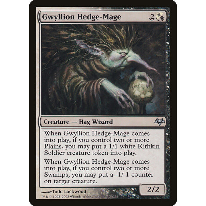 Magic: The Gathering Gwyllion Hedge-Mage (089) Moderately Played