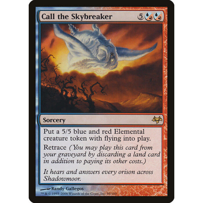 Magic: The Gathering Call the Skybreaker (098) Moderately Played
