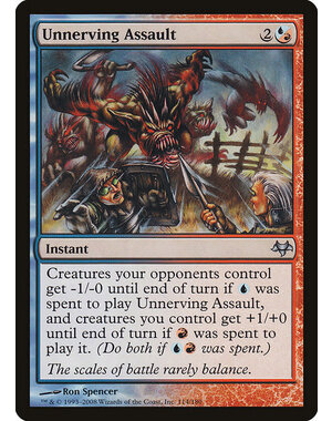 Magic: The Gathering Unnerving Assault (114) Moderately Played