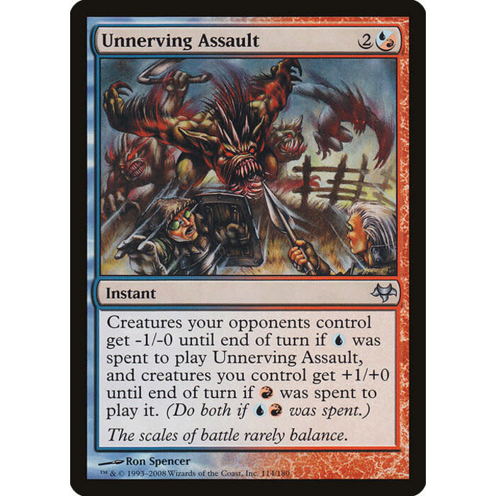 Magic: The Gathering Unnerving Assault (114) Moderately Played