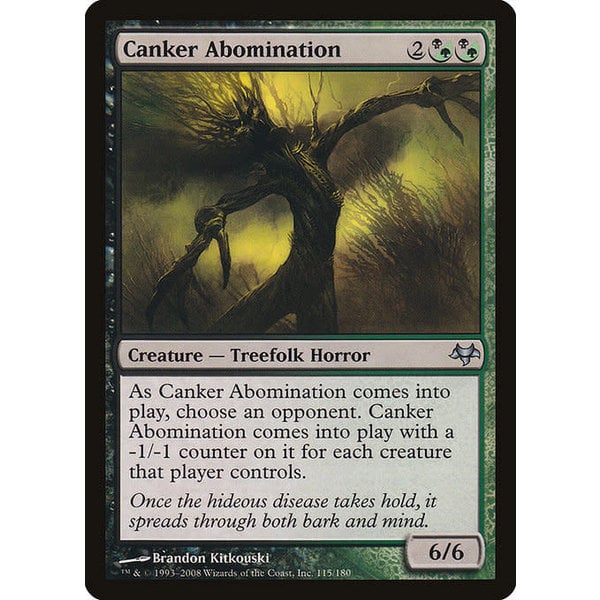 Magic: The Gathering Canker Abomination (115) Moderately Played