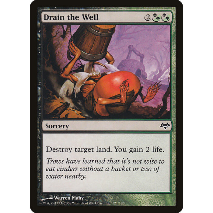 Magic: The Gathering Drain the Well (121) Moderately Played