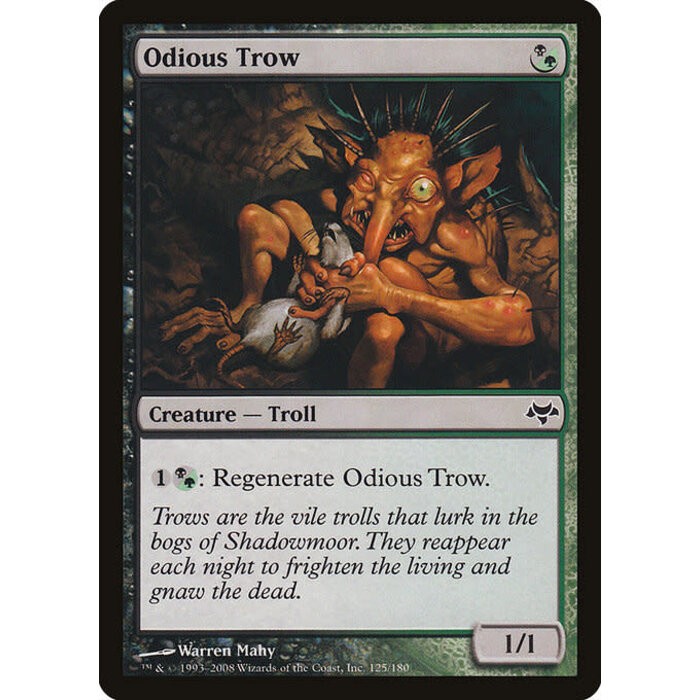 Magic: The Gathering Odious Trow (125) Moderately Played