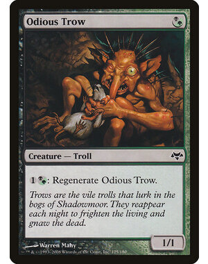 Magic: The Gathering Odious Trow (125) Moderately Played Foil