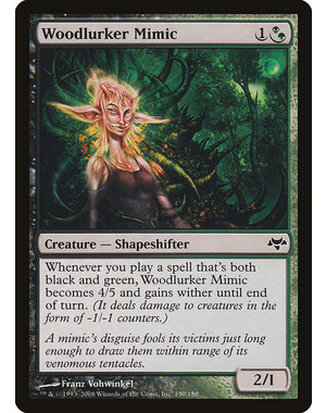 Magic: The Gathering Woodlurker Mimic (130) Moderately Played