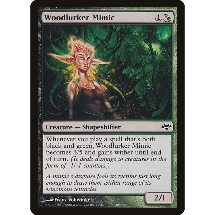 Magic: The Gathering Woodlurker Mimic (130) Moderately Played