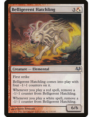 Magic: The Gathering Belligerent Hatchling (134) Moderately Played Foil