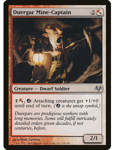 Magic: The Gathering Duergar Mine-Captain (138) Moderately Played