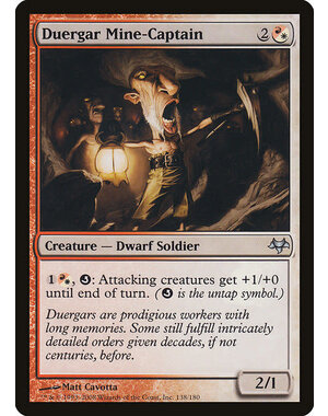 Magic: The Gathering Duergar Mine-Captain (138) Moderately Played