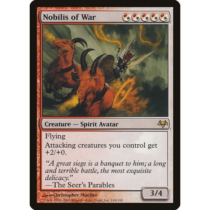 Magic: The Gathering Nobilis of War (144) Heavily Played
