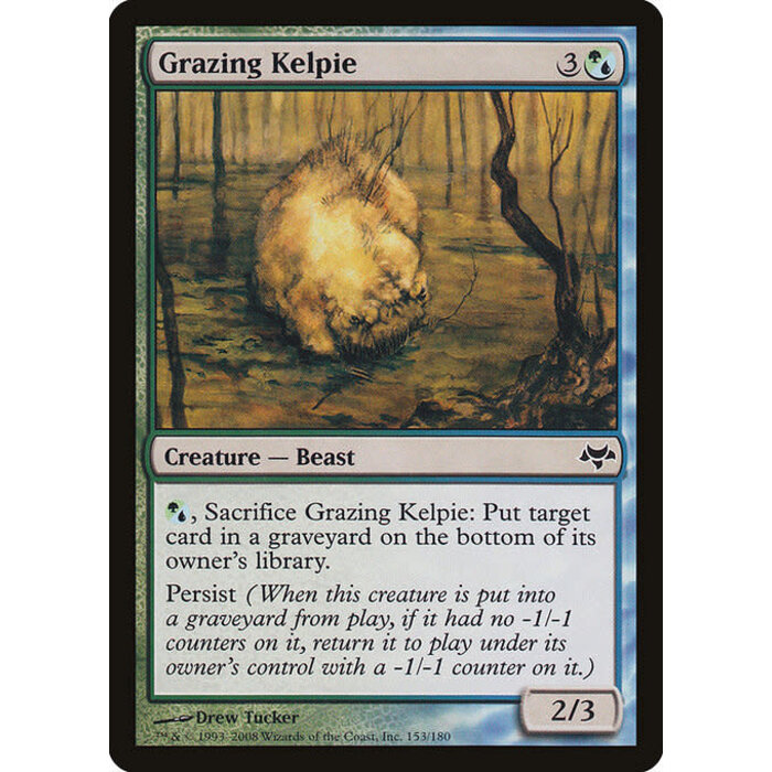 Magic: The Gathering Grazing Kelpie (153) Moderately Played Foil