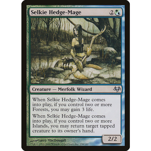 Magic: The Gathering Selkie Hedge-Mage (158) Moderately Played