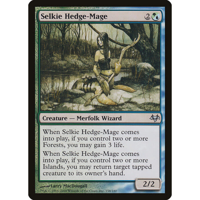 Magic: The Gathering Selkie Hedge-Mage (158) Moderately Played