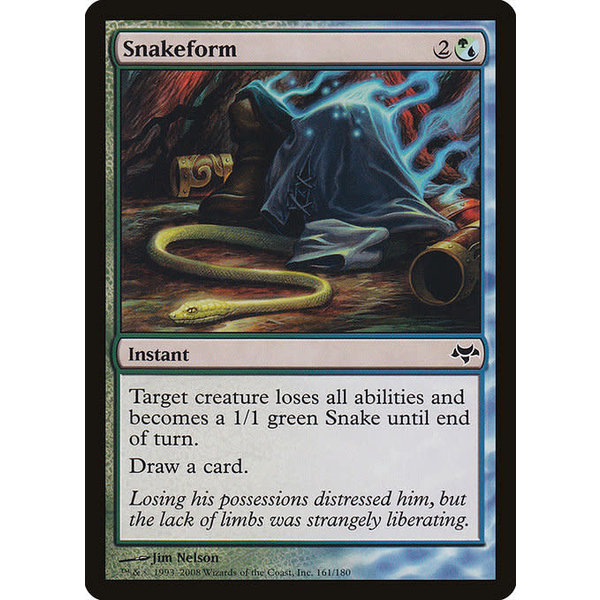 Magic: The Gathering Snakeform (161) Moderately Played