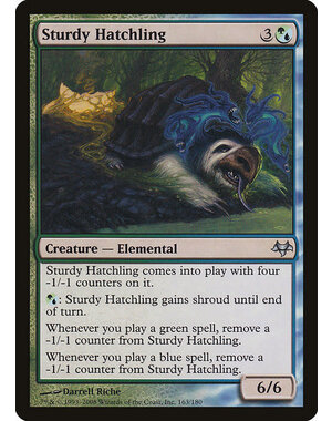 Magic: The Gathering Sturdy Hatchling (163) Moderately Played Foil