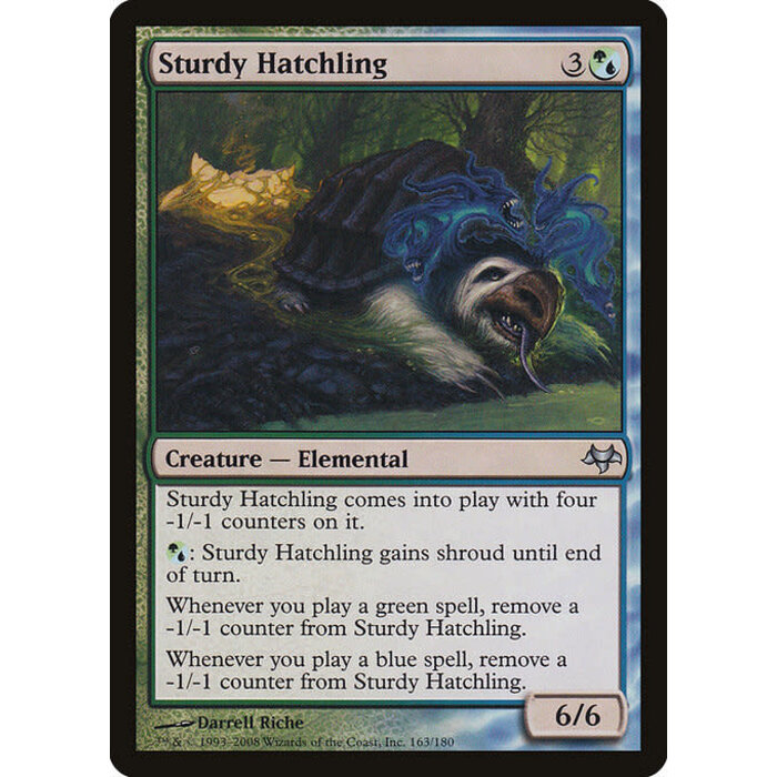 Magic: The Gathering Sturdy Hatchling (163) Moderately Played Foil