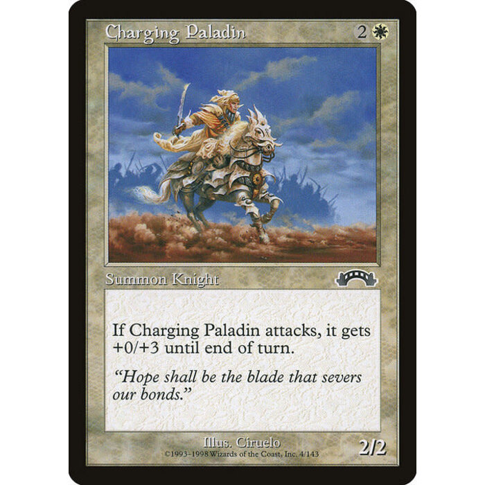 Magic: The Gathering Charging Paladin (004) Lightly Played