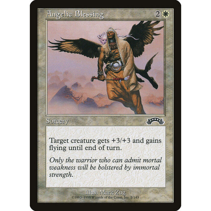 Magic: The Gathering Angelic Blessing (002) Lightly Played