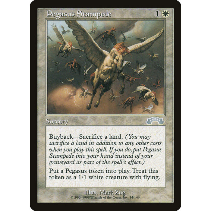 Magic: The Gathering Pegasus Stampede (014) Moderately Played