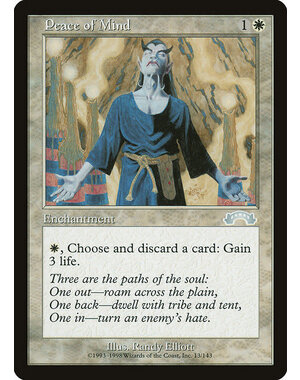 Magic: The Gathering Peace of Mind (013) Moderately Played
