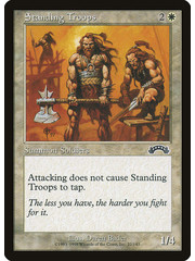 Magic: The Gathering Standing Troops (022) Moderately Played