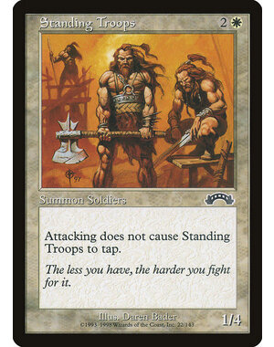 Magic: The Gathering Standing Troops (022) Moderately Played