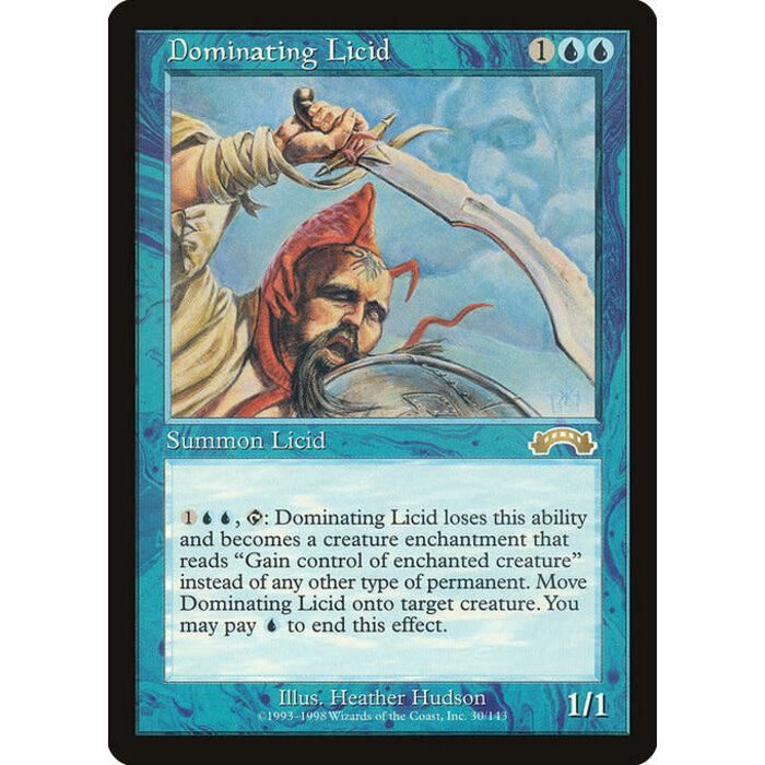 Magic: The Gathering Dominating Licid (030) Damaged