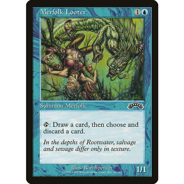 Magic: The Gathering Merfolk Looter (039) Lightly Played
