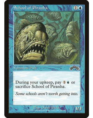Magic: The Gathering School of Piranha (045) Lightly Played
