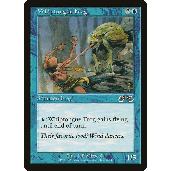 Magic: The Gathering Whiptongue Frog (052) Heavily Played