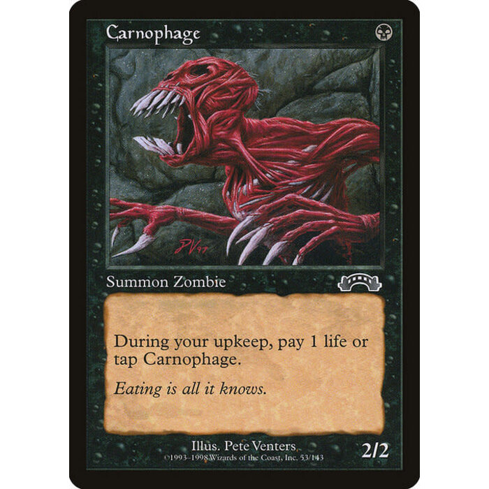 Magic: The Gathering Carnophage (053) Heavily Played