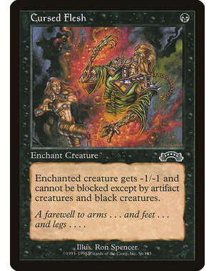 Magic: The Gathering Cursed Flesh (056) Lightly Played