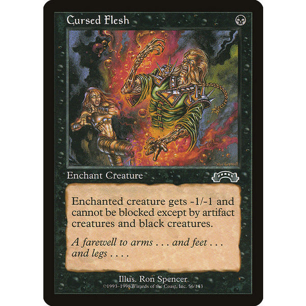 Magic: The Gathering Cursed Flesh (056) Lightly Played