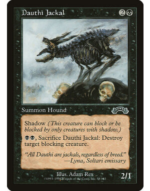 Magic: The Gathering Dauthi Jackal (058) Moderately Played