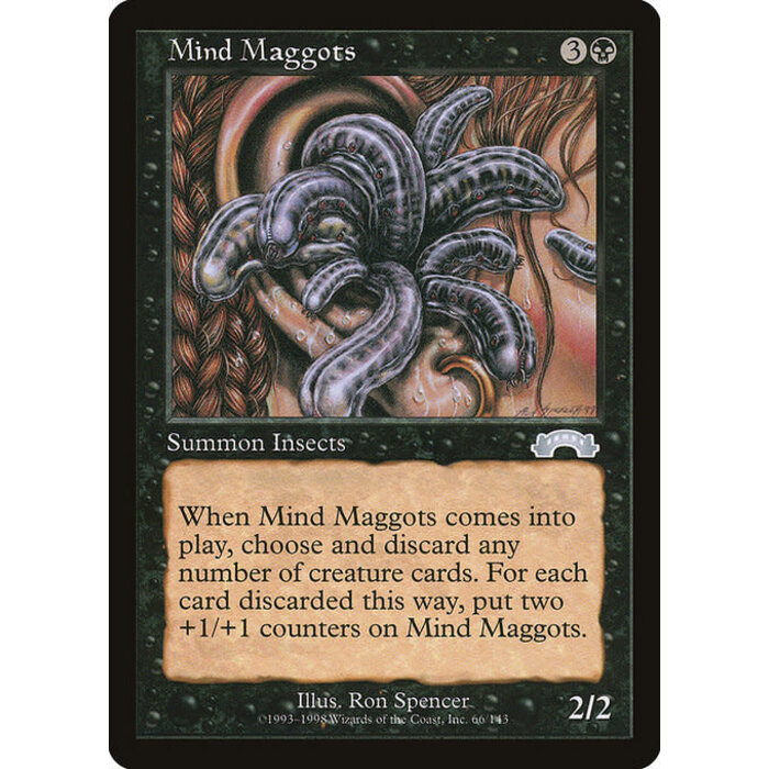 Magic: The Gathering Mind Maggots (066) Moderately Played