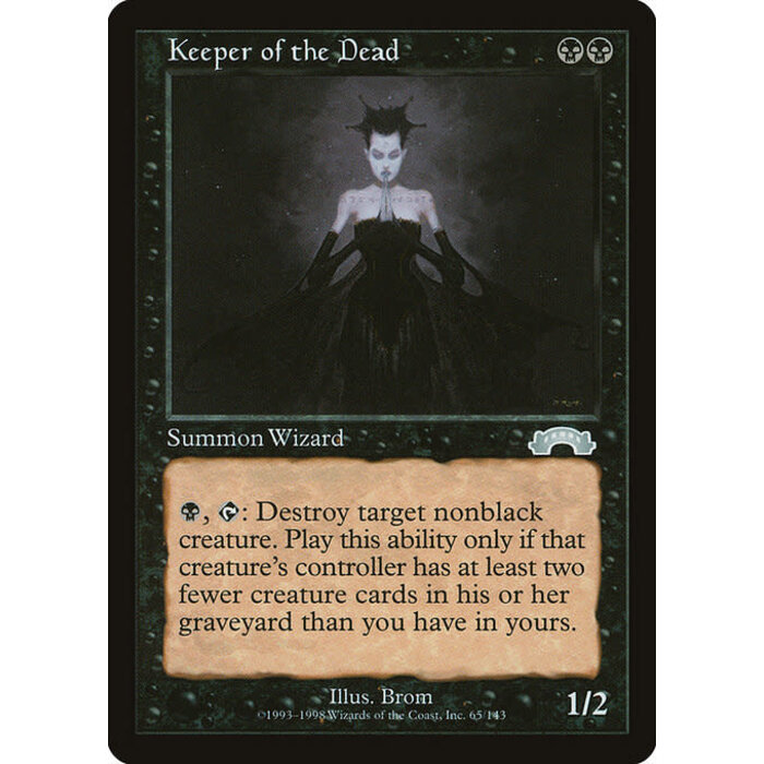 Magic: The Gathering Keeper of the Dead (065) Moderately Played